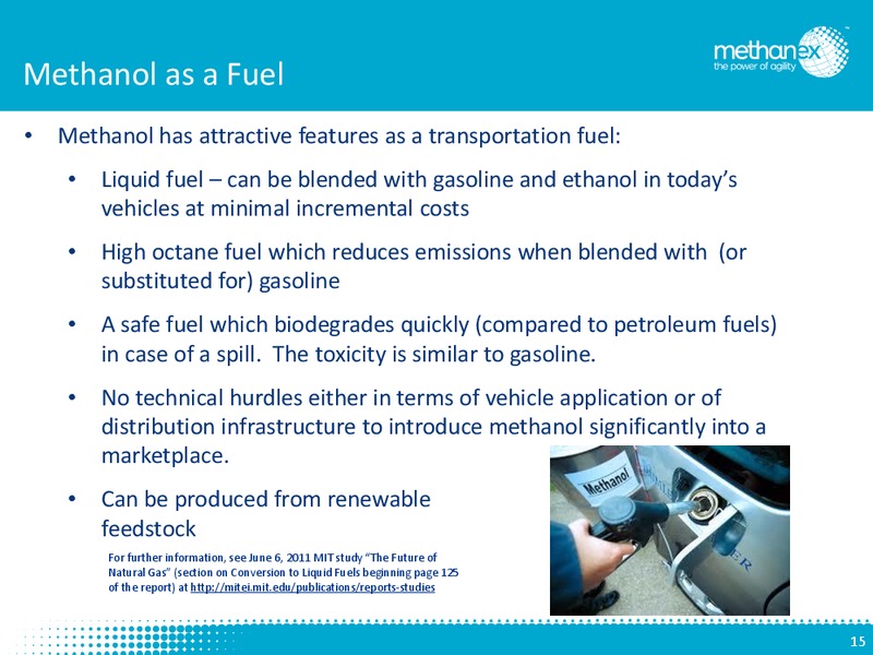 Investor Presentation – Methanex Corp. – slide 14