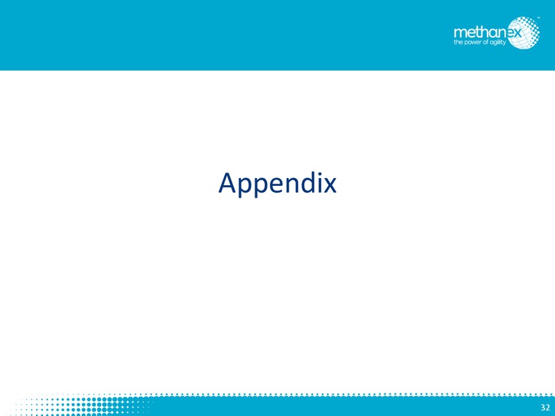 Investor Presentation – Methanex Corp. – slide 30