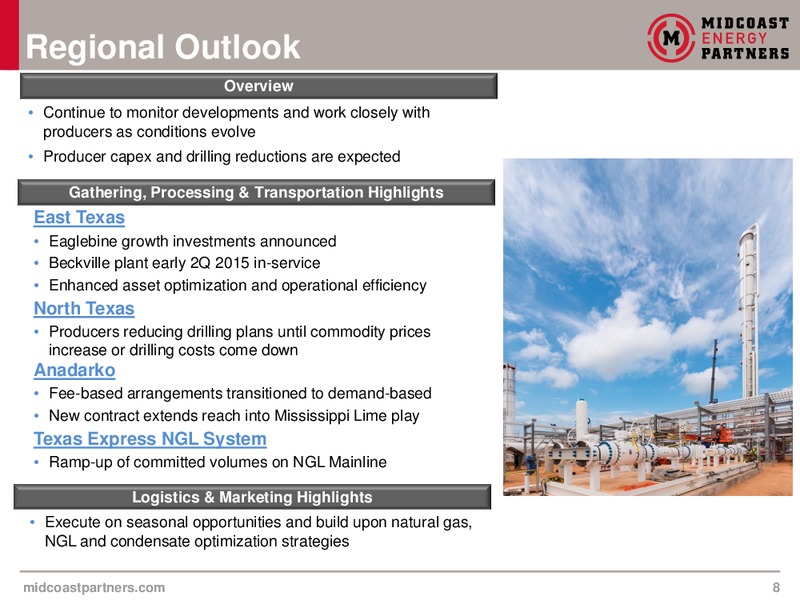 Investor Presentation – Midcoast Energy Partners, L.P. – slide 7