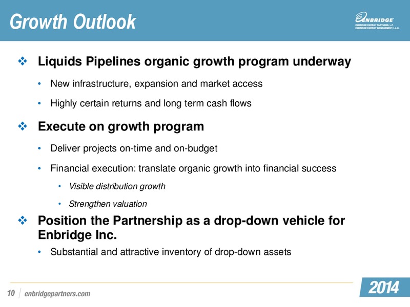 EEP and MEP Investor Day Conference – Midcoast Energy Partners, L.P. – slide 12