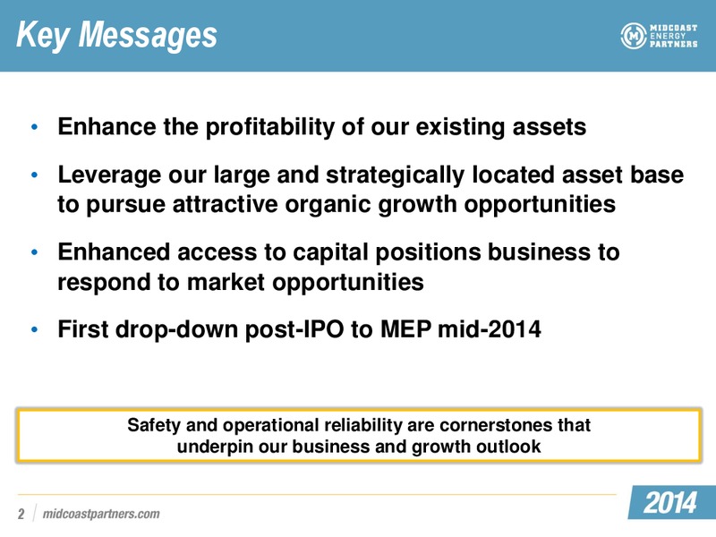 EEP and MEP Investor Day Conference – Midcoast Energy Partners, L.P. – slide 71