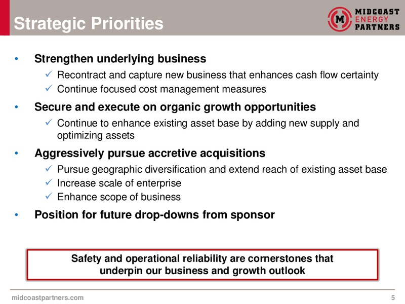 2015 Guidance Presentation – Midcoast Energy Partners, L.P. – slide 4
