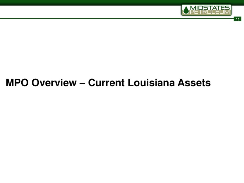 Acquisition of Eagle – Midstates Petroleum – slide 9