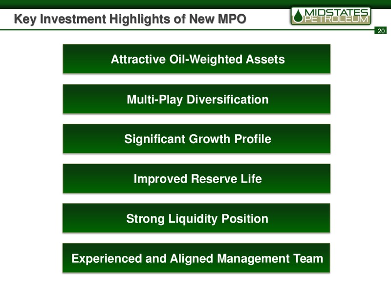 Acquisition of Eagle – Midstates Petroleum – slide 18