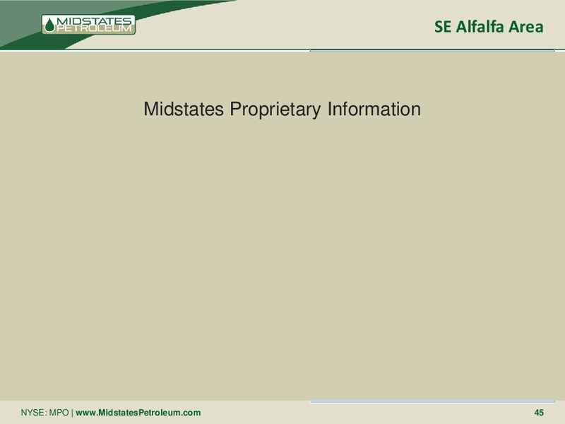 Analyst & Investor Meetings – Midstates Petroleum – slide 43