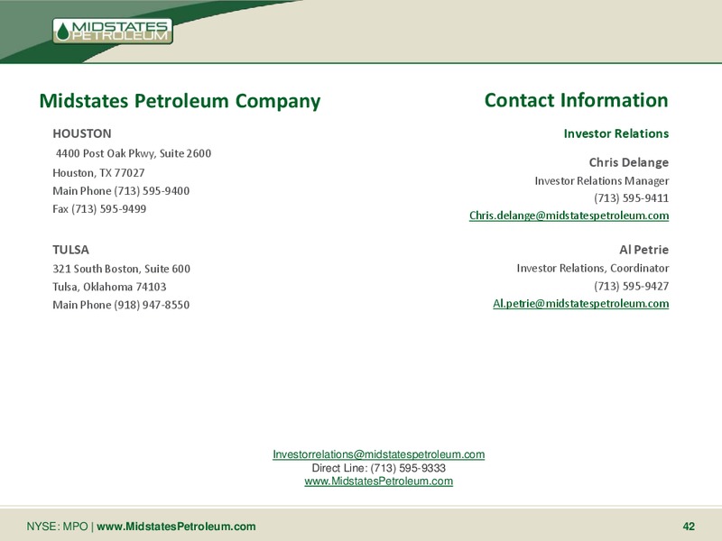 Ultimate Energy Conference – Midstates Petroleum – slide 40