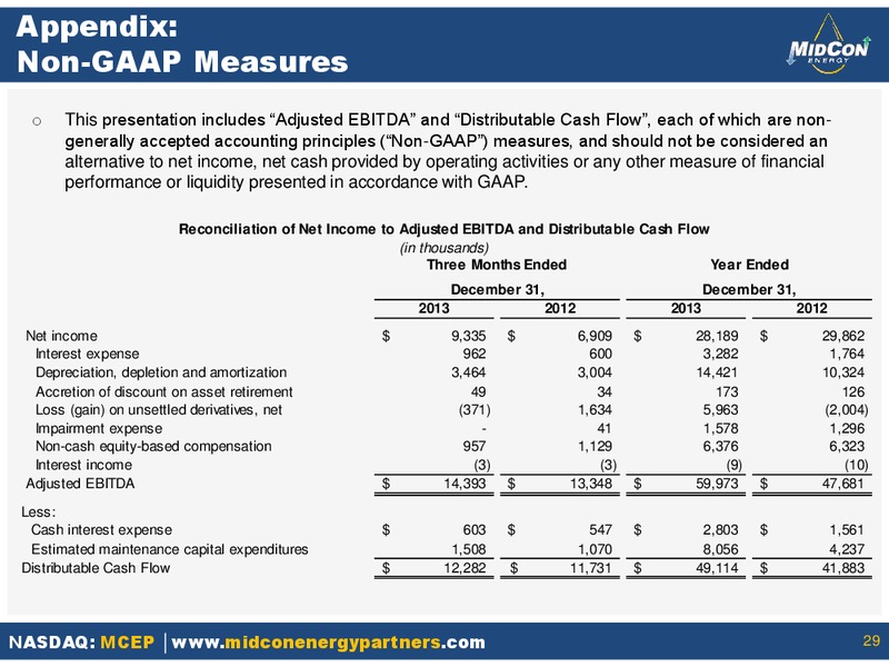 OGIS NEW YORK – Mid-Con Energy Partners Lp – slide 28