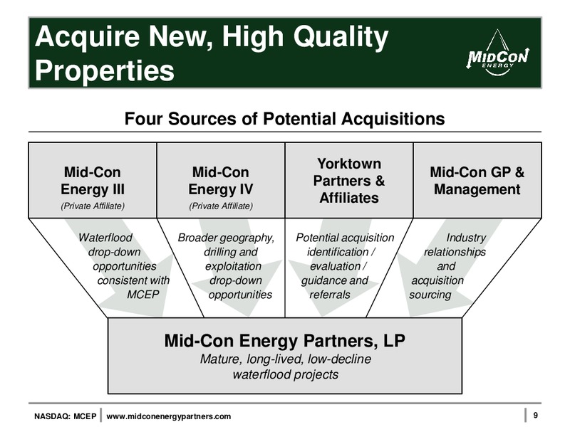 IPAA OGIS NEW YORK – Mid-Con Energy Partners Lp – slide 8
