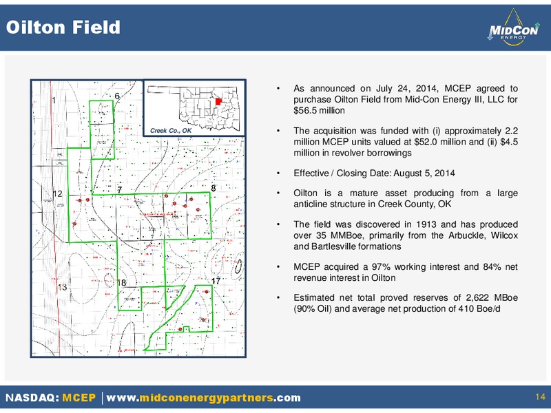 INVESTOR PRESENTATION – Mid-Con Energy Partners Lp – slide 13