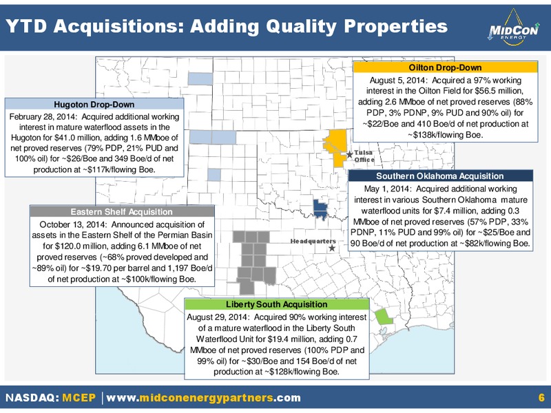 Q3 2014 – Mid-Con Energy Partners Lp – slide 5