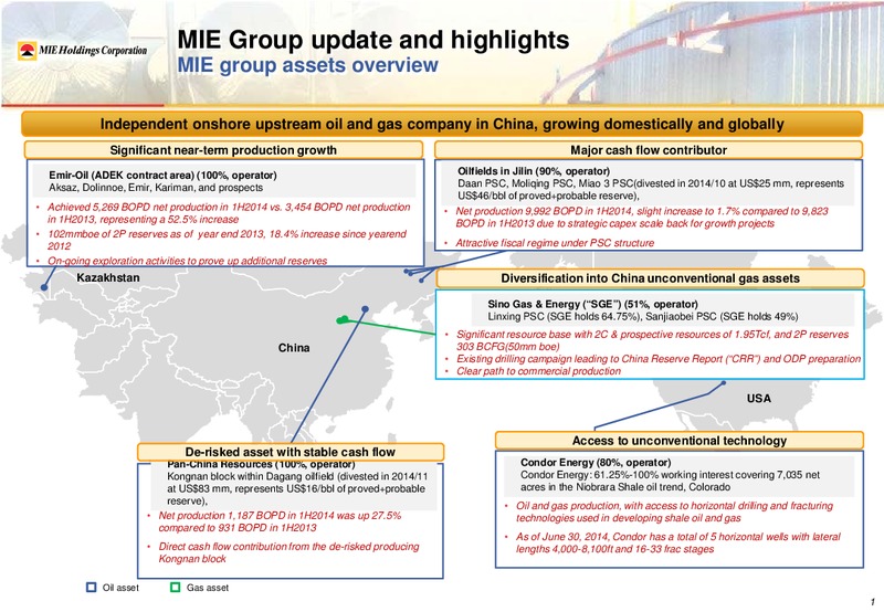 INVESTOR PRESENTATION – Mie Holdings Corp. – slide 4