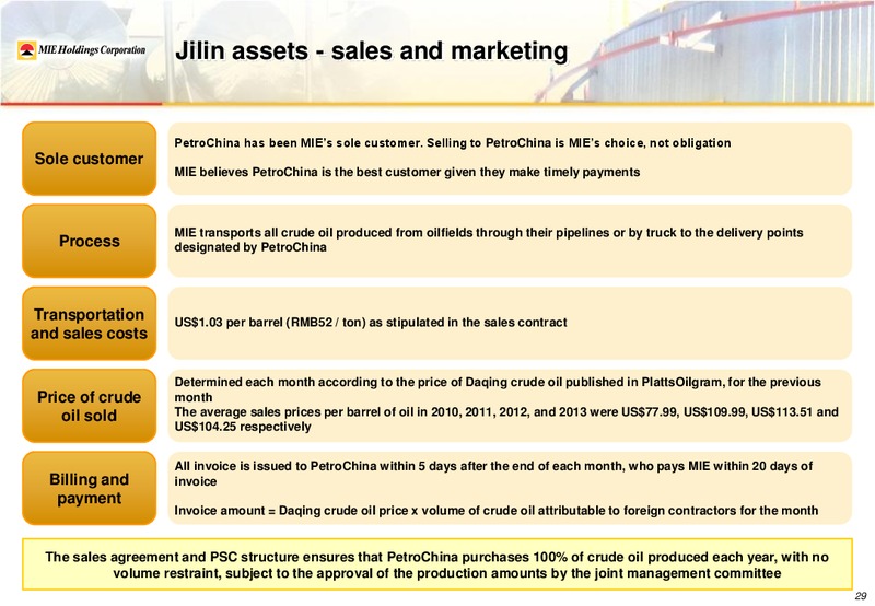 2013 Annual Results Presentation – Mie Holdings Corp. – slide 34