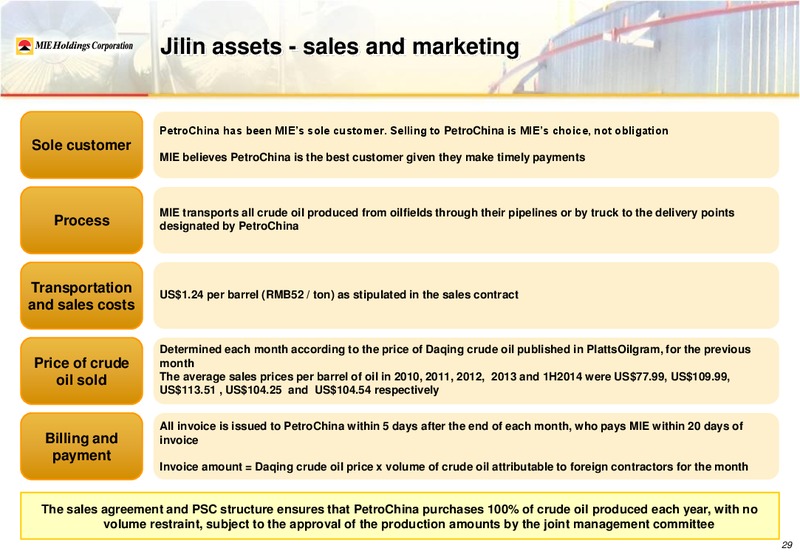 Investor Presentation – Mie Holdings Corp. – slide 34