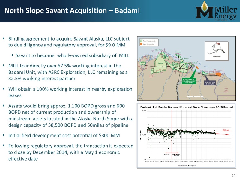Unlocking Alaska – Miller Energy Resources, Inc. – slide 19