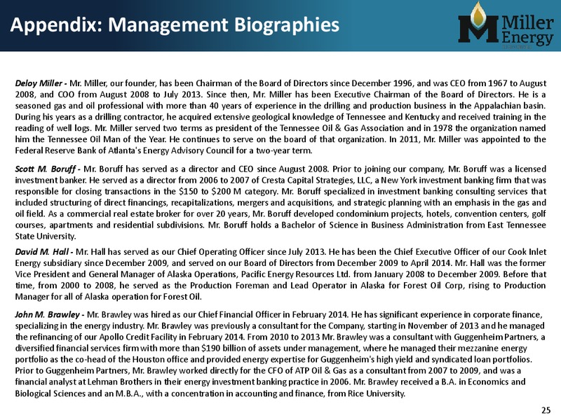 Unlocking Alaska – Miller Energy Resources, Inc. – slide 24
