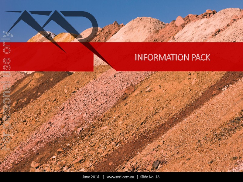 FY2014 FULL YEAR RESULTS – Mineral Resources Inc – slide 15
