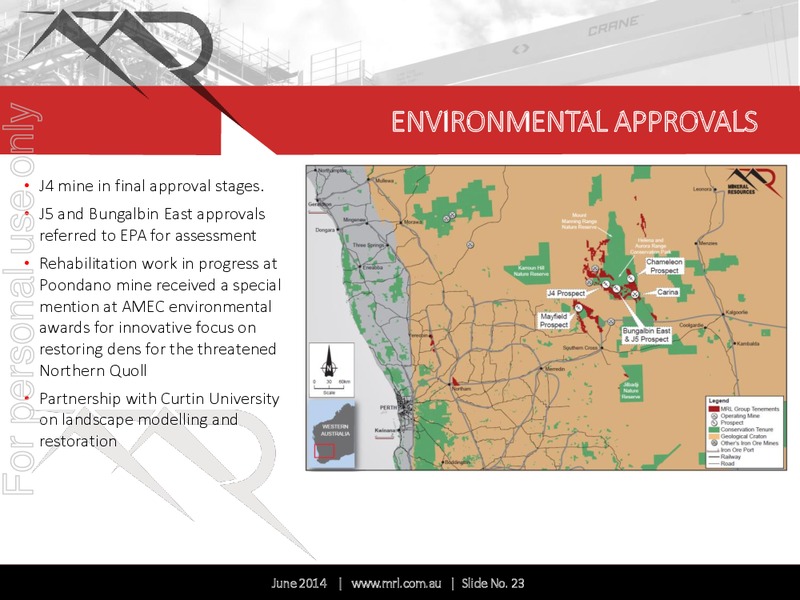 investor Presentation – Mineral Resources Inc – slide 23
