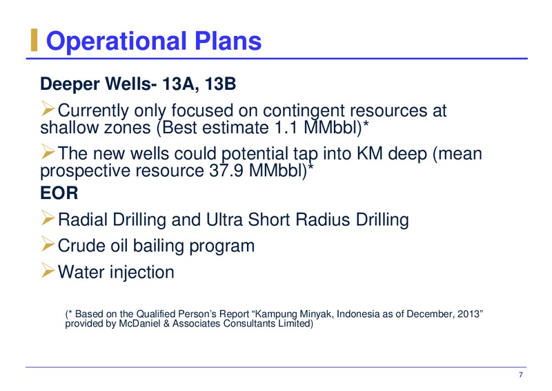 Q2 2014 and H1 2014 Results – Mirach Energy Ltd – slide 8