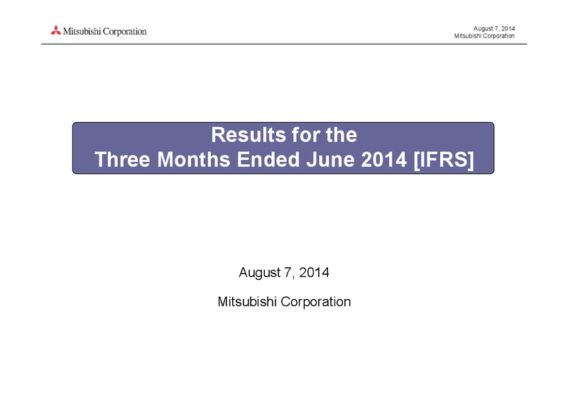 investor presentation – Mitsubishi Corporation – slide 1
