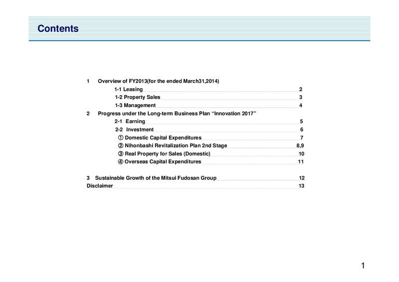 ANALYST MEETING – Mitsui & Co. Ltd. – slide 2