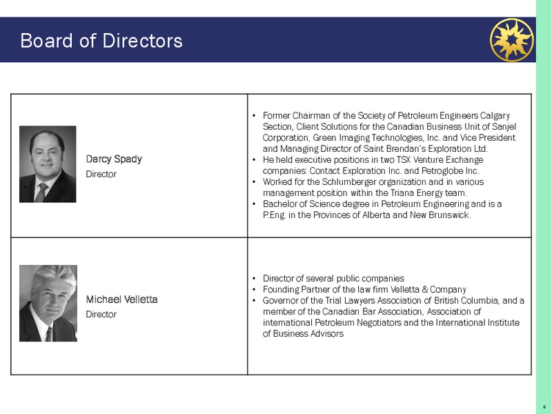 COMPANY PRRESENTATION – Mnp Petroleum – slide 6