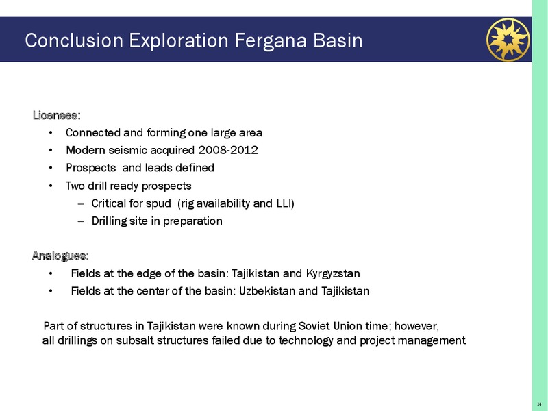 COMPANY PRRESENTATION – Mnp Petroleum – slide 14