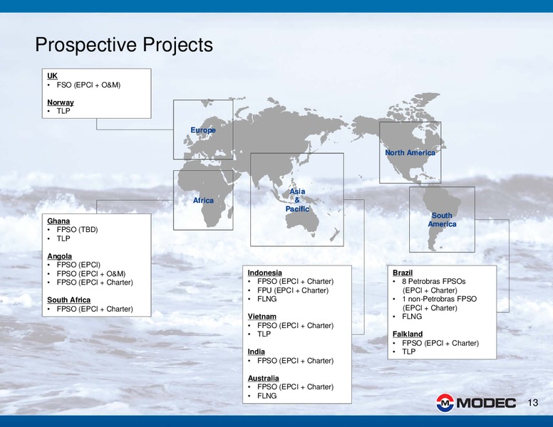 2014 FINANCIAL RESULTS – Modec – slide 13