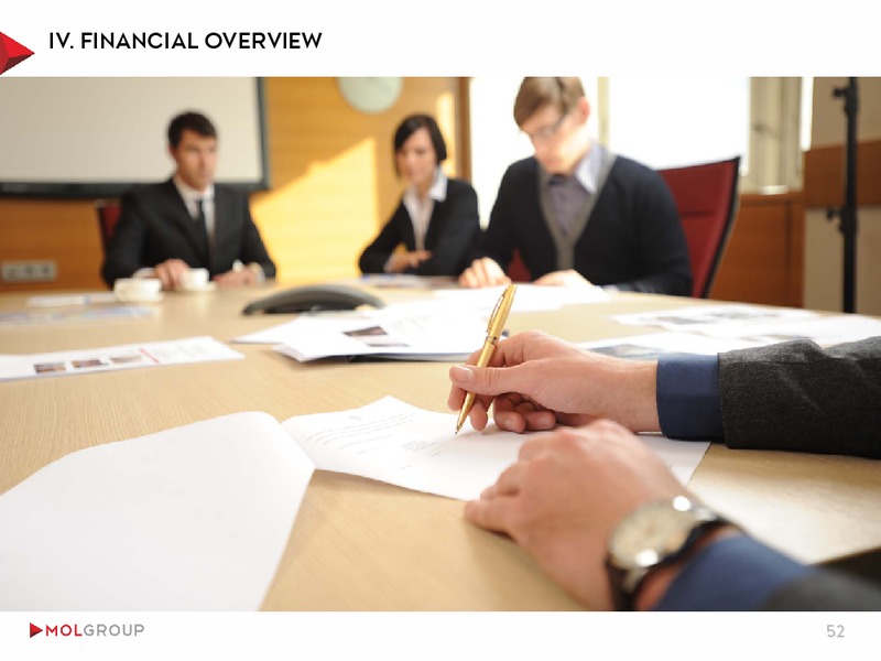 INVESTOR PRESENTATION – Mol Group – slide 52