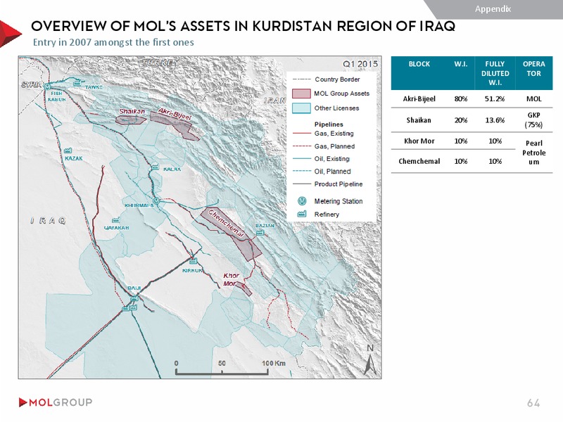 INVESTOR PRESENTATION – Mol Group – slide 64