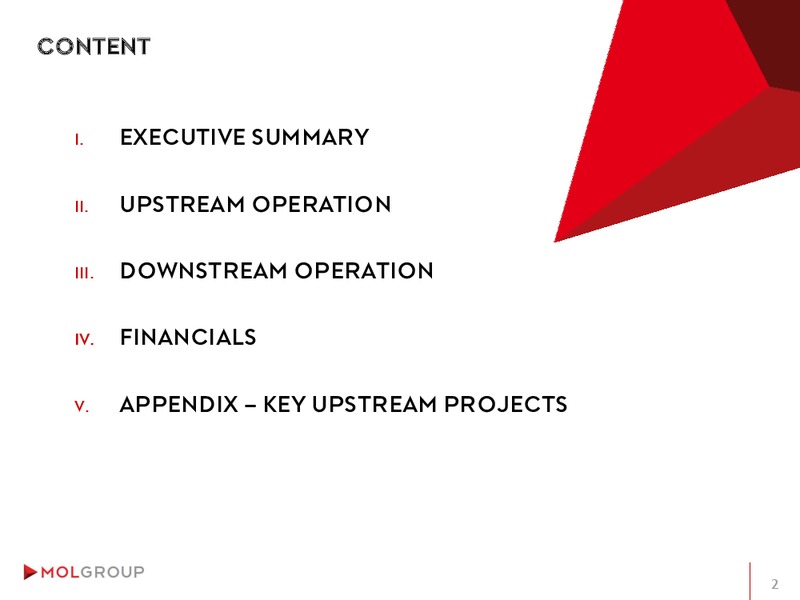 INVESTOR PRESENTATION – Mol Group – slide 2