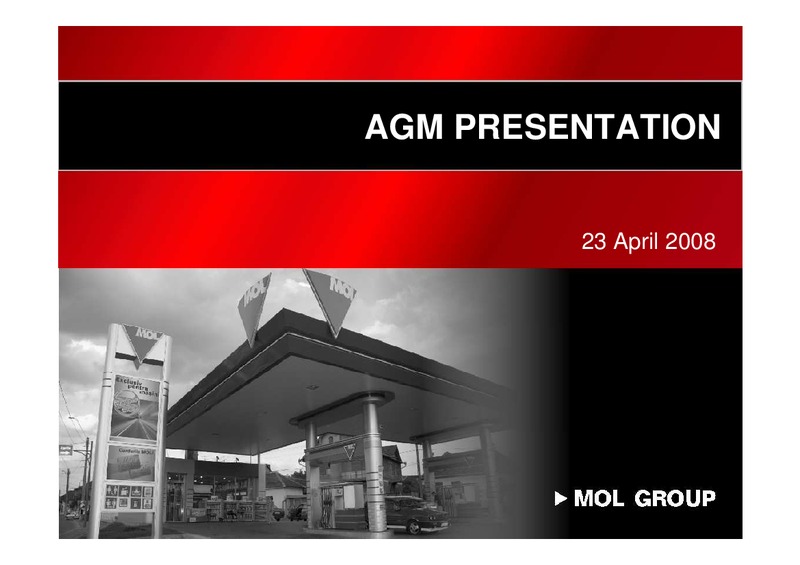 Annual General Meeting – Mol Group – slide 1