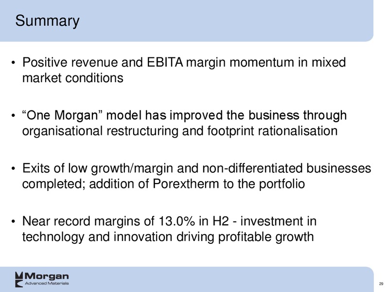 2014 full year Group results – Morgan Advanced Materials Plc – slide 29