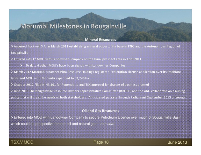 Investor Presentation – Morumbi Oil & Gas, Inc. – slide 9