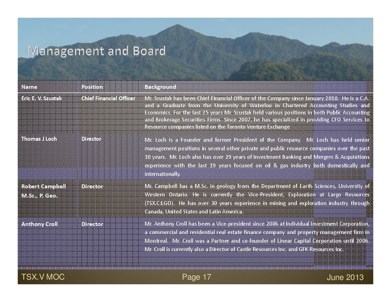 Investor Presentation – Morumbi Oil & Gas, Inc. – slide 16