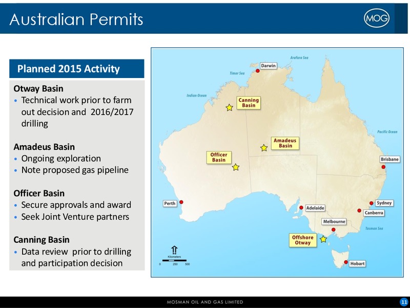 INVESTOR PRESENTATION – Mosman Oil and Gas Ltd. – slide 10