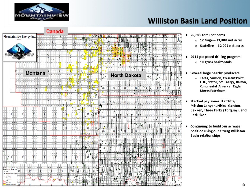 Corporate Presentation – Mountainview Energy Ltd. – slide 7