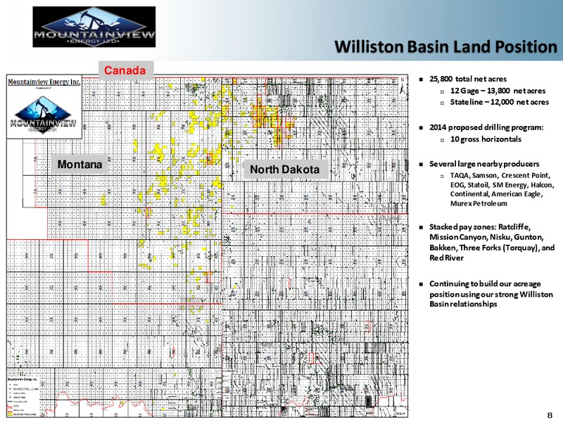 CORPORATE PRESENTATION – Mountainview Energy Ltd. – slide 7