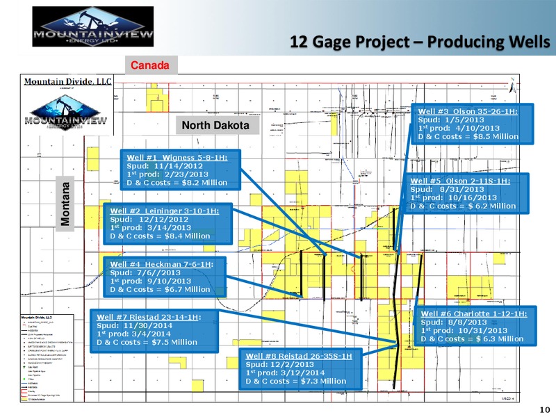 CORPORATE PRESENTATION – Mountainview Energy Ltd. – slide 9