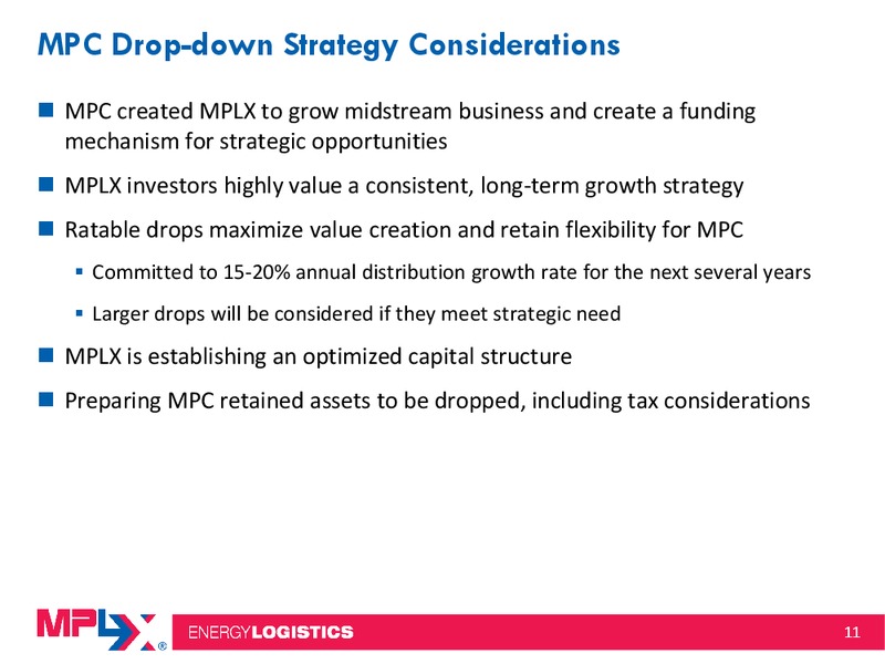Morgan Stanley Midstream MLP and Diversified Natural Gas Corporate Access Event – MPLX Lp – slide 10