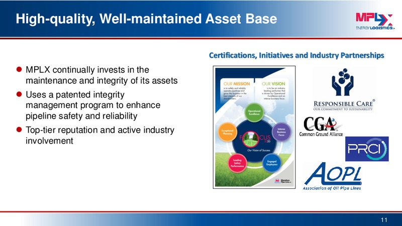 Morgan Stanley MLP Conference – MPLX Lp – slide 10