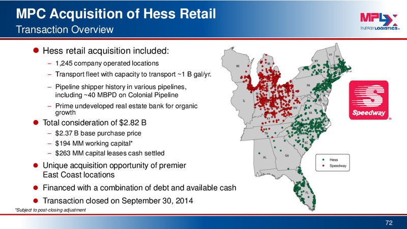Morgan Stanley MLP Conference – MPLX Lp – slide 71