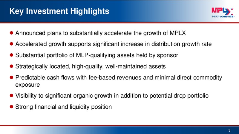 Barclays MLP Corporate Access Day – MPLX Lp – slide 2