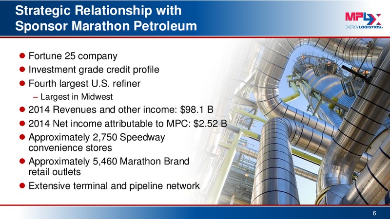 Barclays MLP Corporate Access Day – MPLX Lp – slide 5