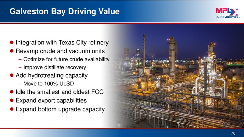 Barclays MLP Corporate Access Day – MPLX Lp – slide 69