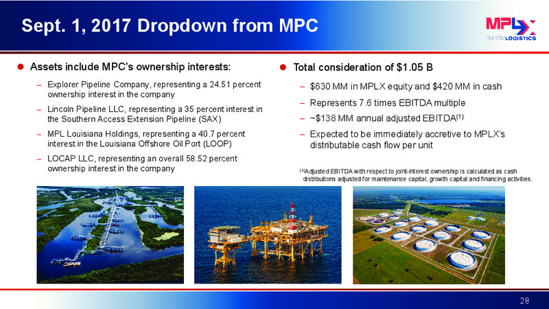 UBS Midstream & MLP Conference – MPLX Lp – slide 27