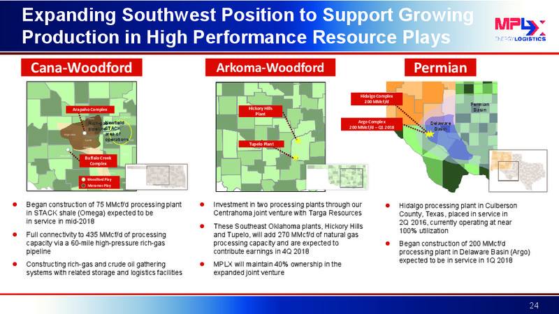 JP Morgan West Coast Energy Forum – MPLX Lp – slide 23
