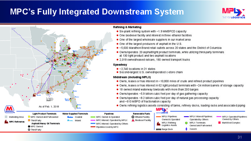 JP Morgan West Coast Energy Forum – MPLX Lp – slide 30