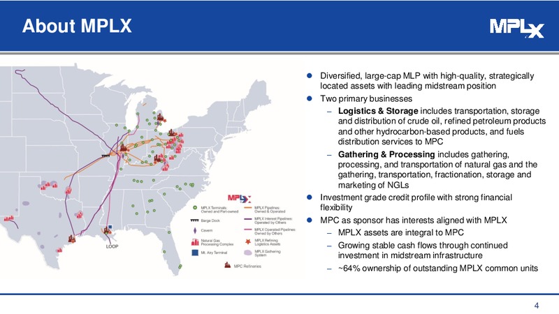 RBN Energy Export Conference – MPLX Lp – slide 3