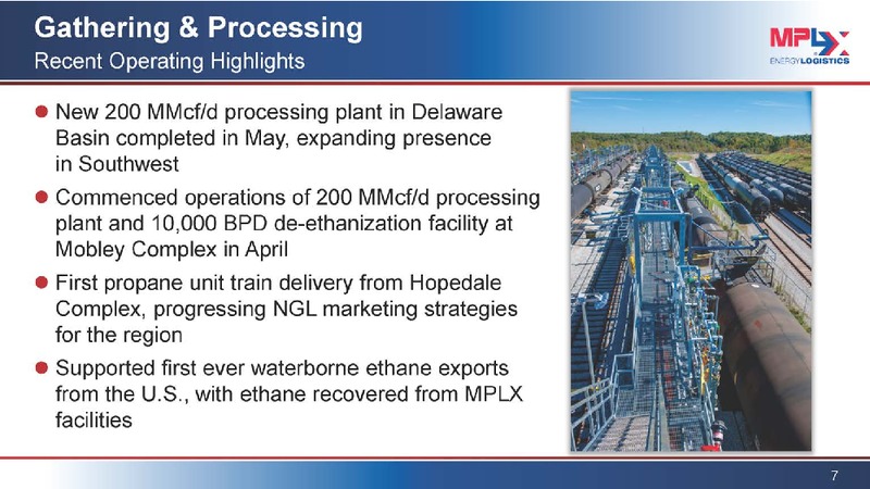 MLPA 2016 Investor Conference – MPLX Lp – slide 6