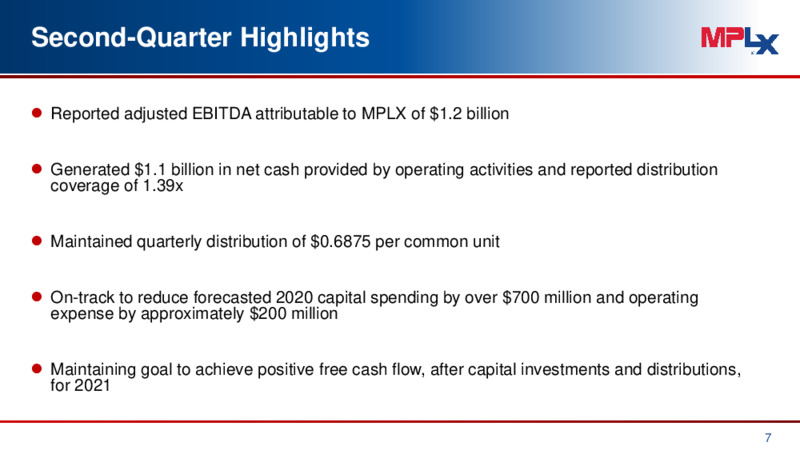 2Q 2020 Earnings Presentation – MPLX Lp – slide 6